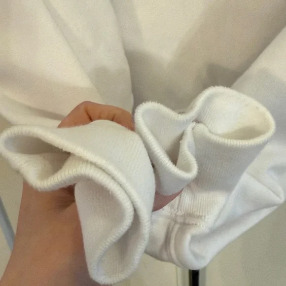 Abercrombie & Fitch White Sunday Crewneck 🇫🇷 French Riviera Large - Picture 3 of 4